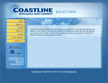 Tablet Screenshot of coastlinesign.com